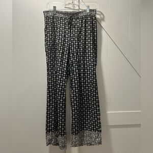 Takko Fashion Ladies Print Black and White Pants Size Small